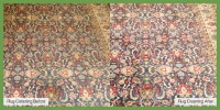 Rug cleaning before after