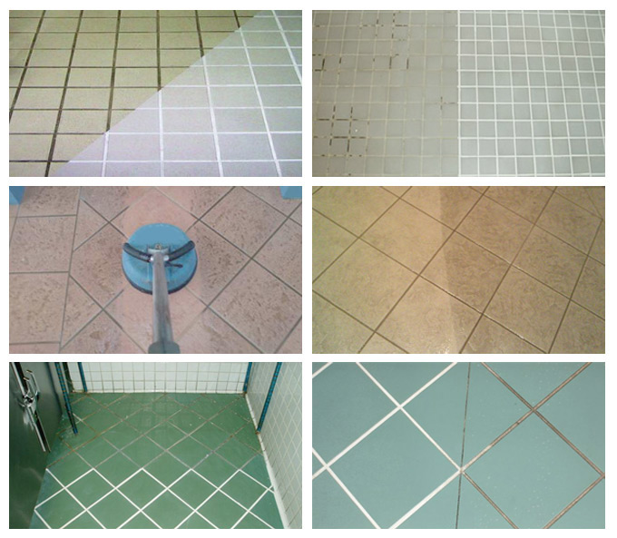 Tile and Grout Before and after